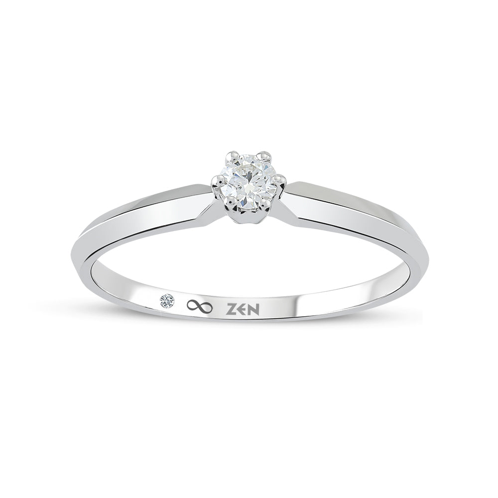 Solitaire Diamond Engagement Ring