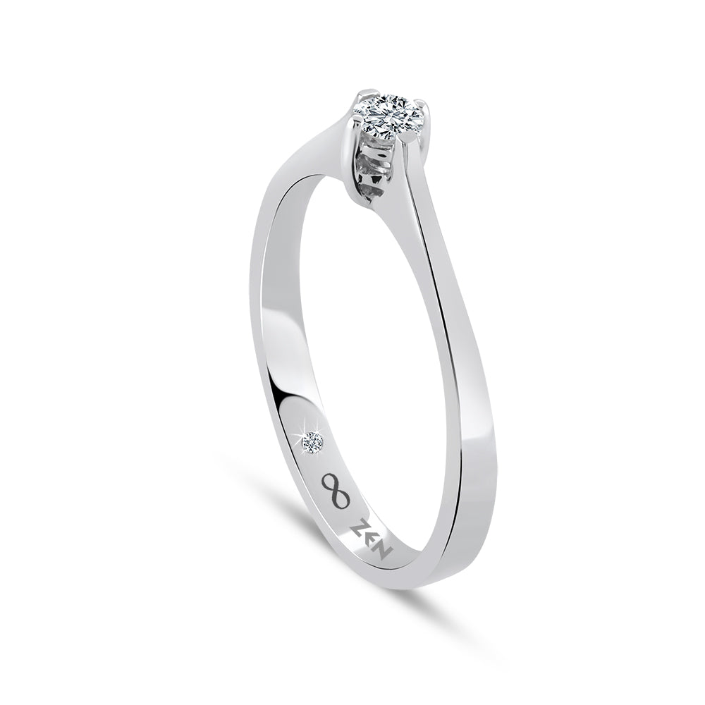 Solitaire Diamond Engagement Ring