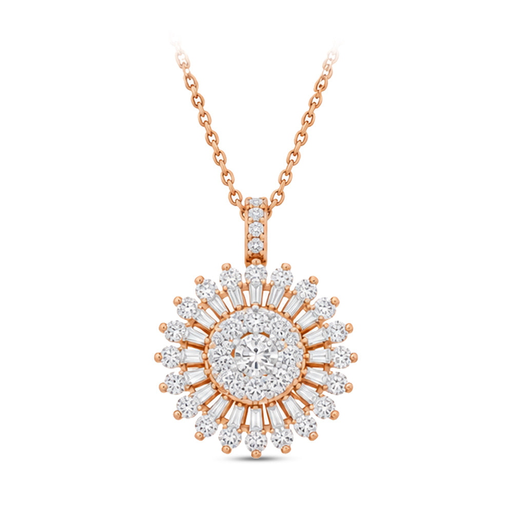 Baguette Diamond Necklace