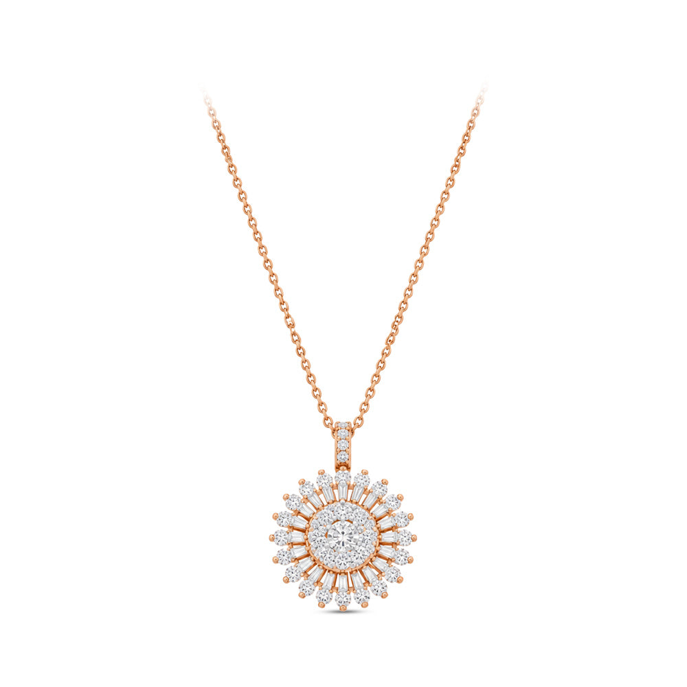 Baguette Diamond Necklace