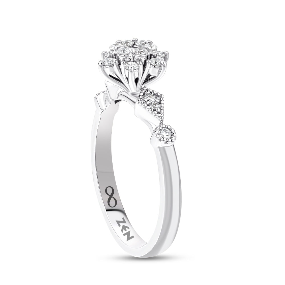 Modern Diamond Engagement Ring
