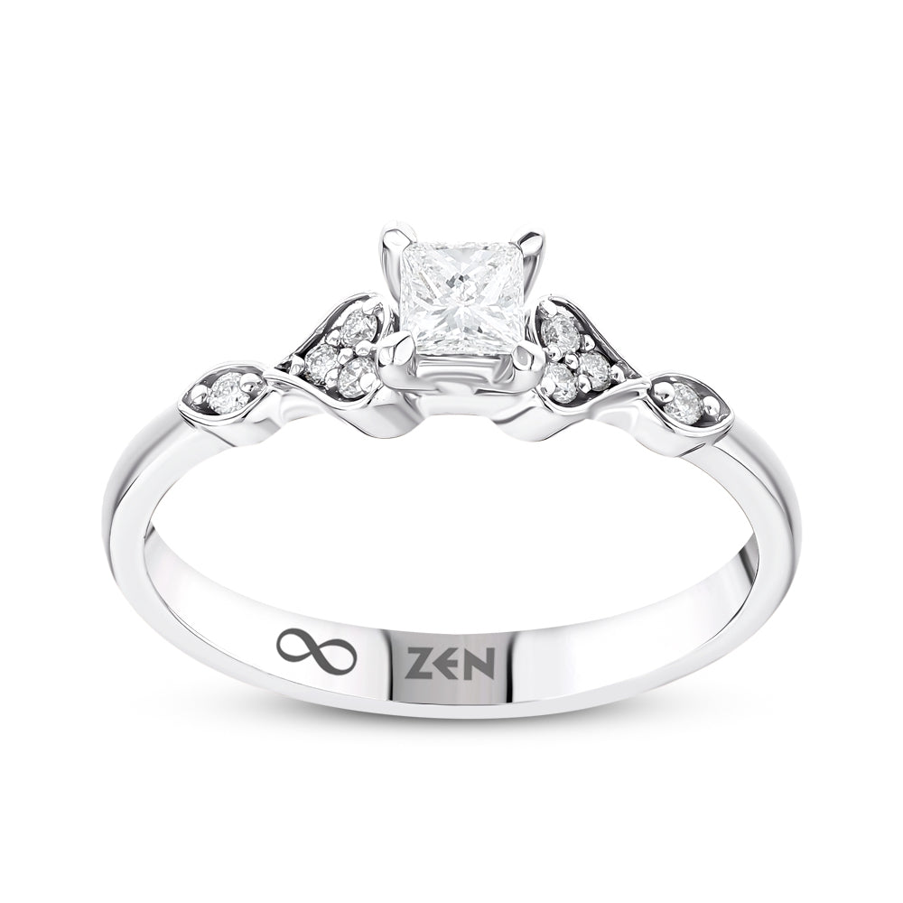 Modern Diamond Engagement Ring