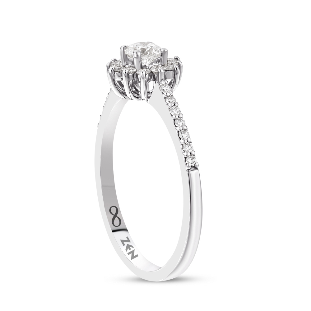 Modern Diamond Engagement Ring