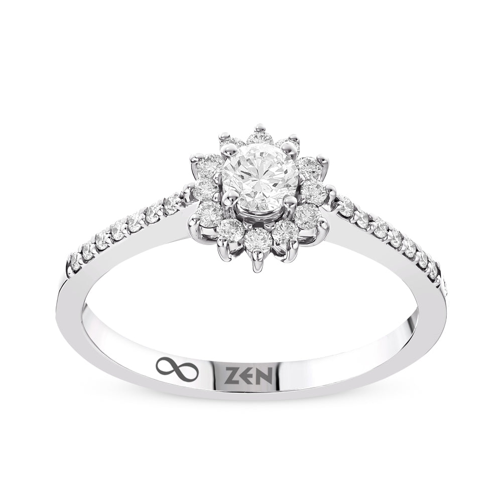 Modern Diamond Engagement Ring