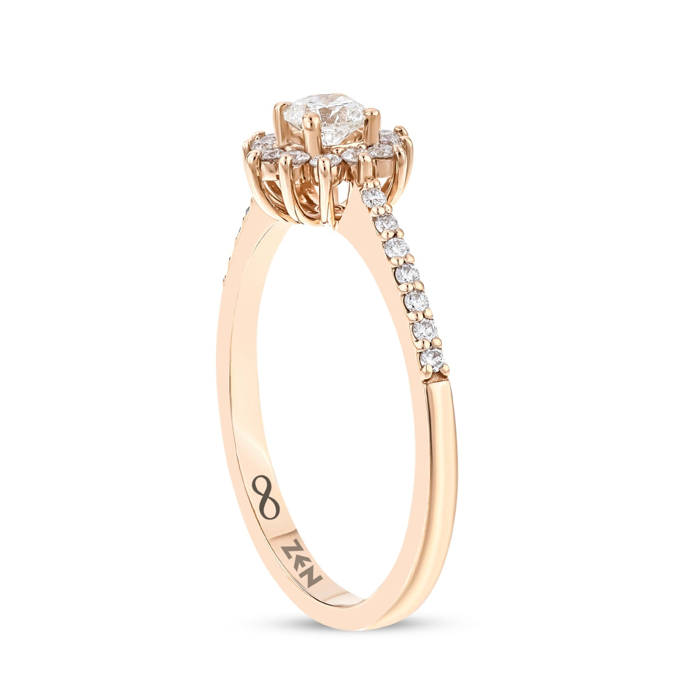 Modern Diamond Engagement Ring