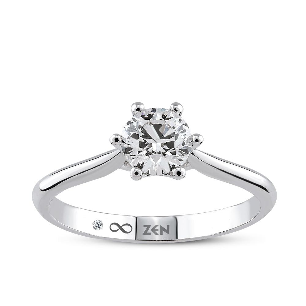Solitaire Diamond Engagement Ring