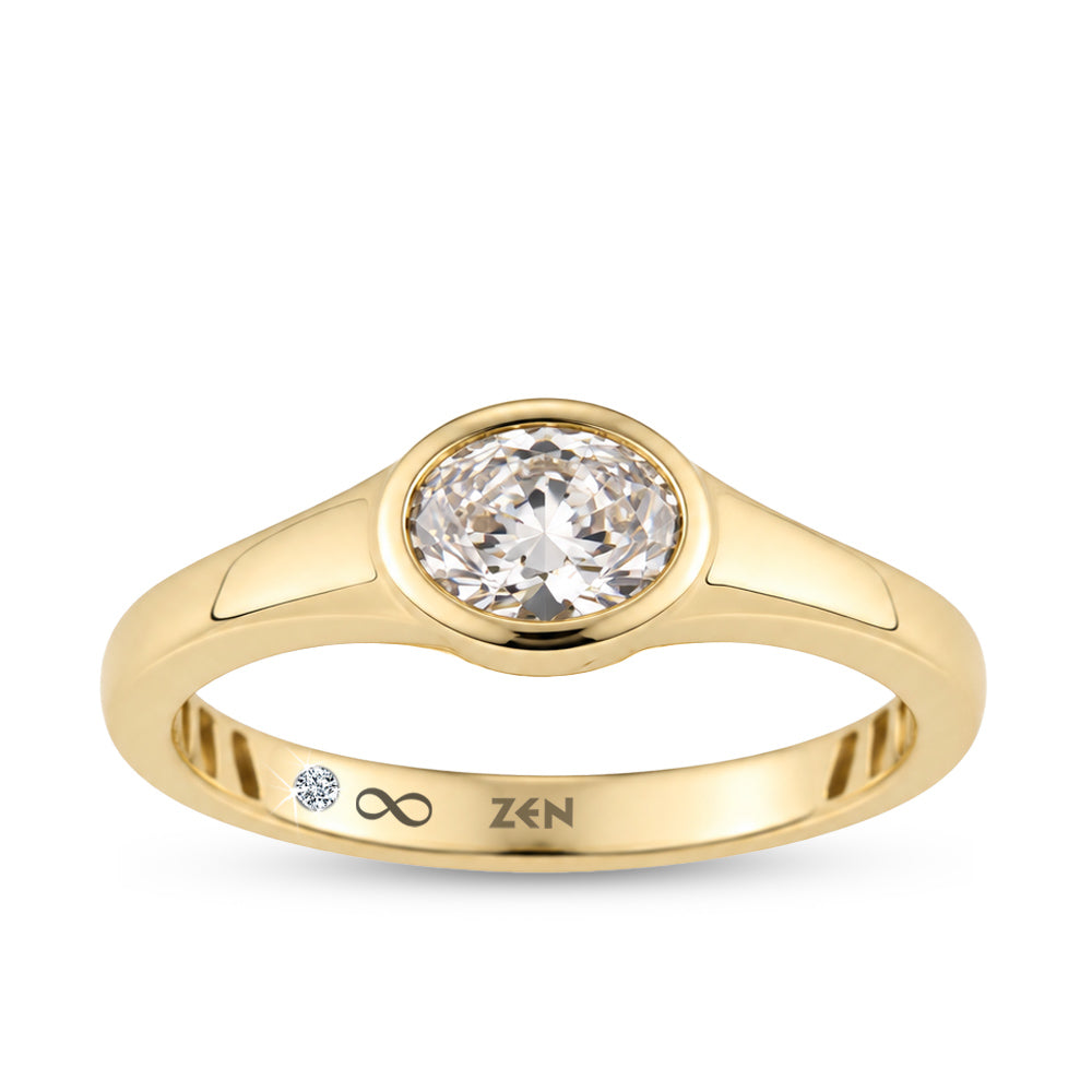 Oval Diamond Engagement Ring