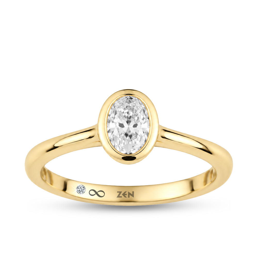 Oval Diamond Engagement Ring