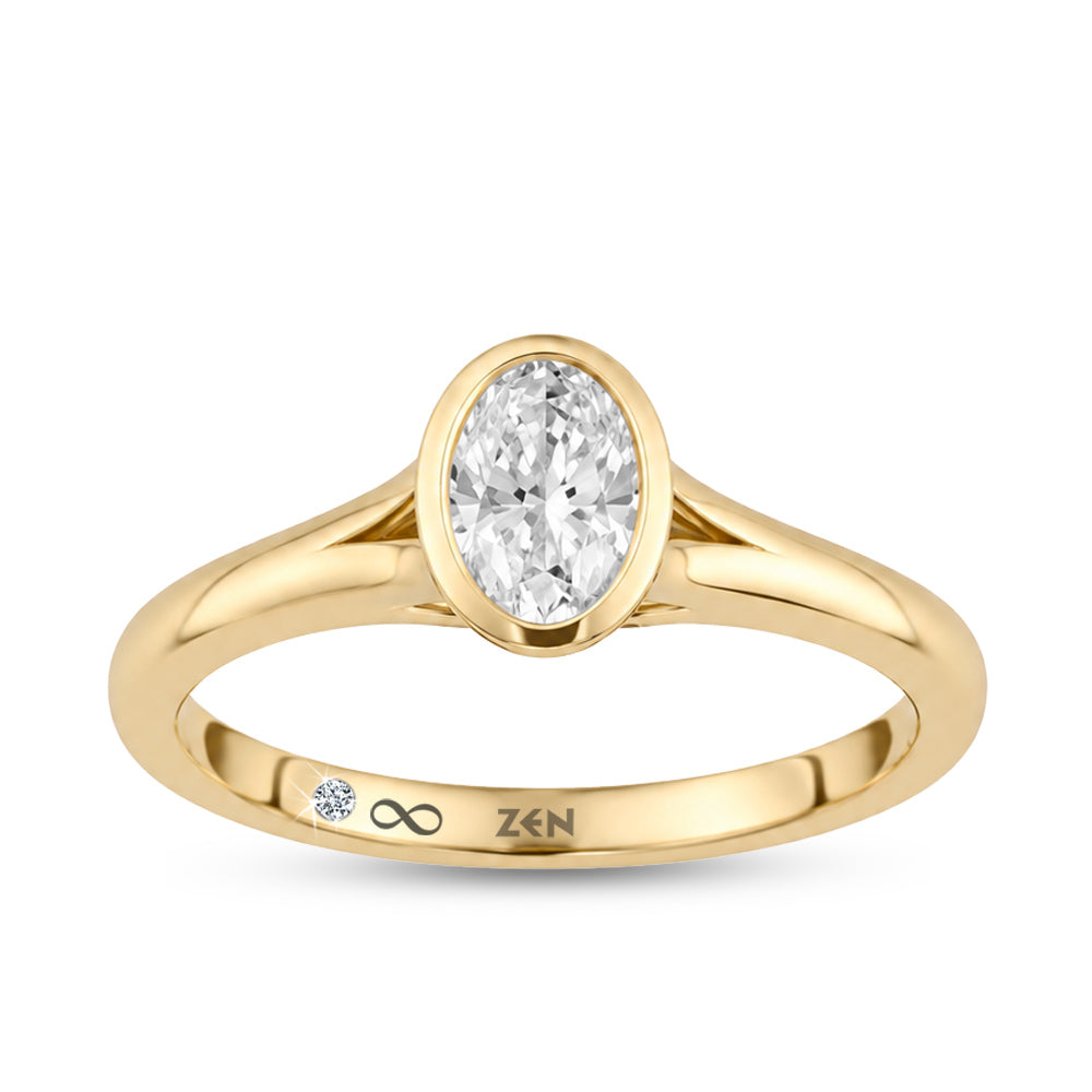 Oval Diamond Engagement Ring