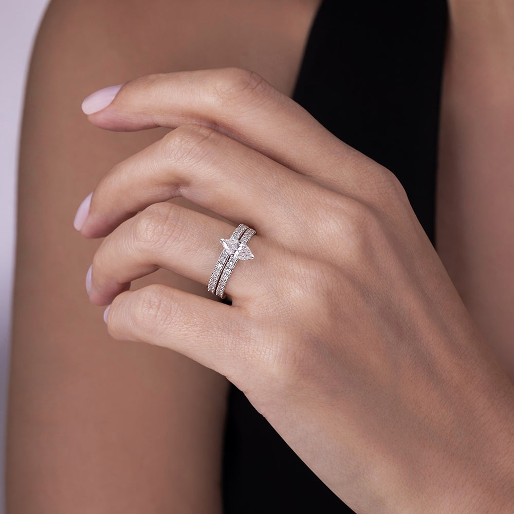 Half Eternity Diamond Ring