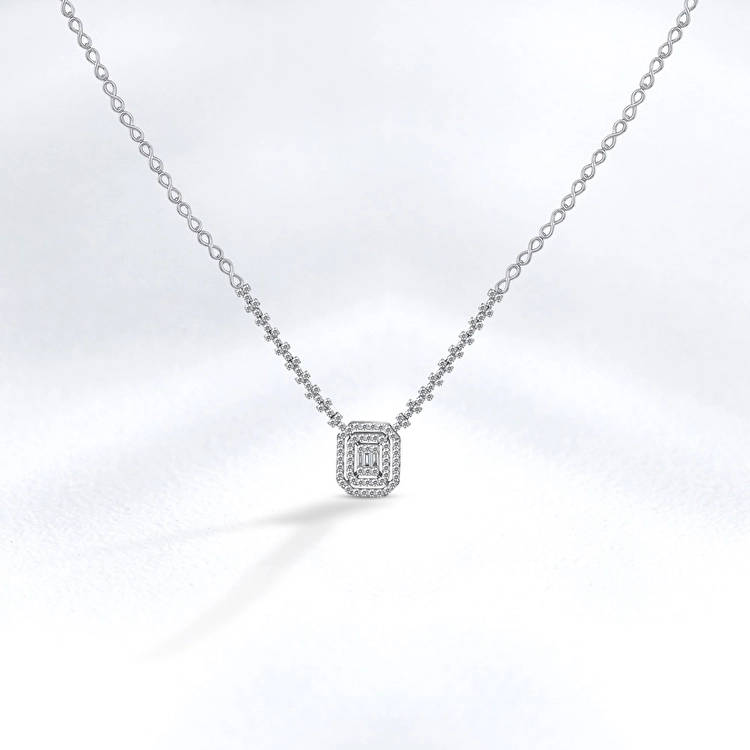 Baguette Diamond Collier