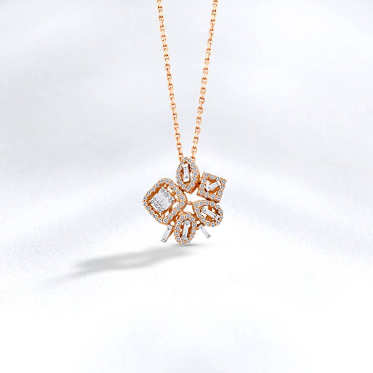 Baguette Diamond Necklace