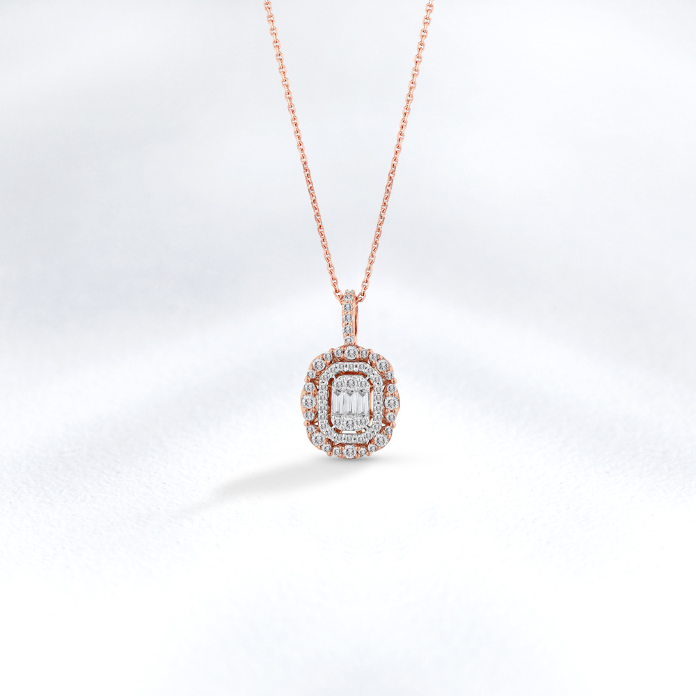 Baguette Diamond Necklace