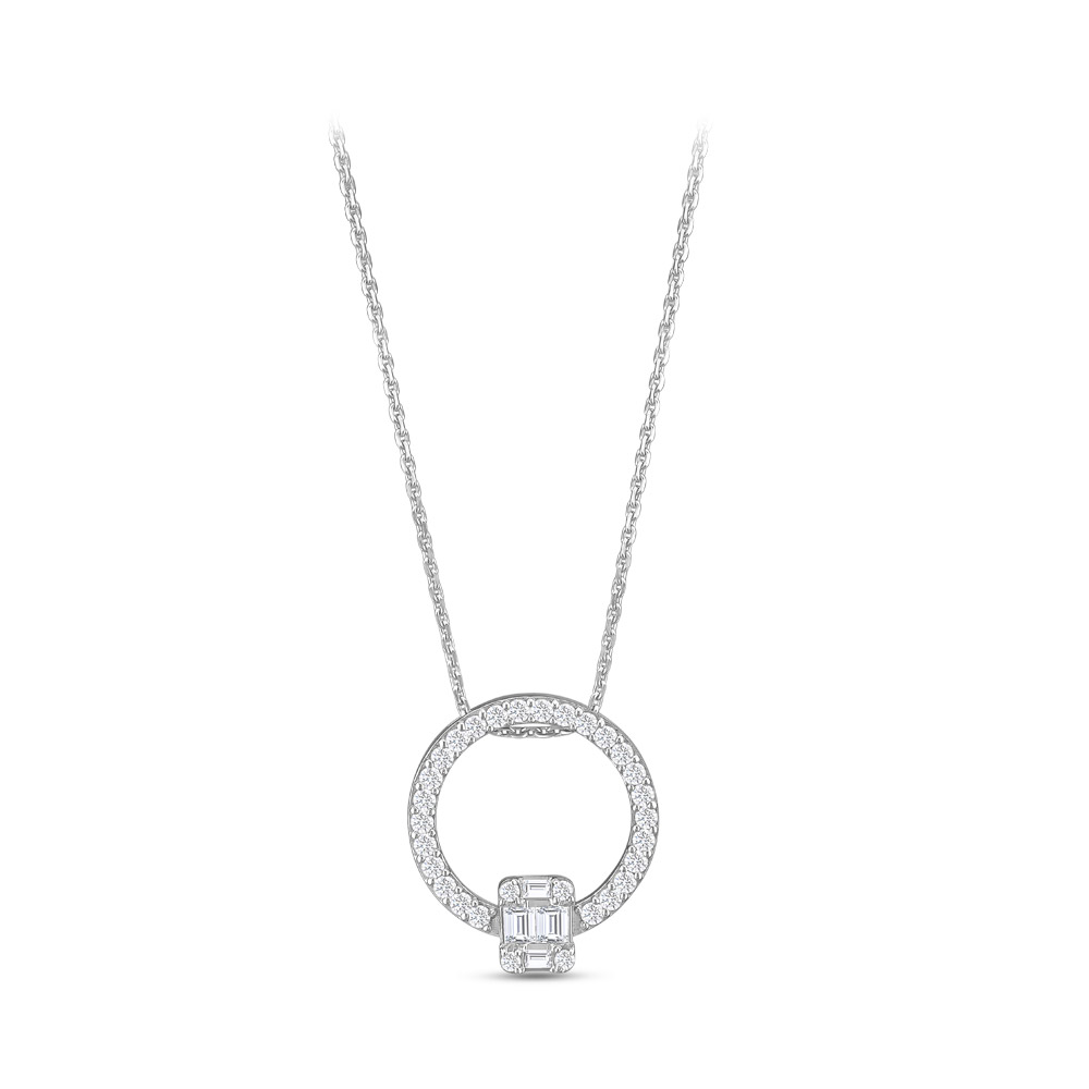 Baguette Diamond Necklace