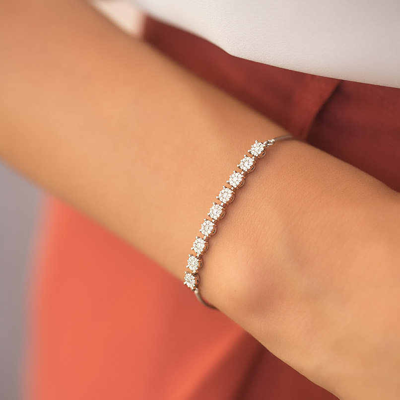 3ct Diamond Bangle Bracelet – Bailey's Fine Jewelry