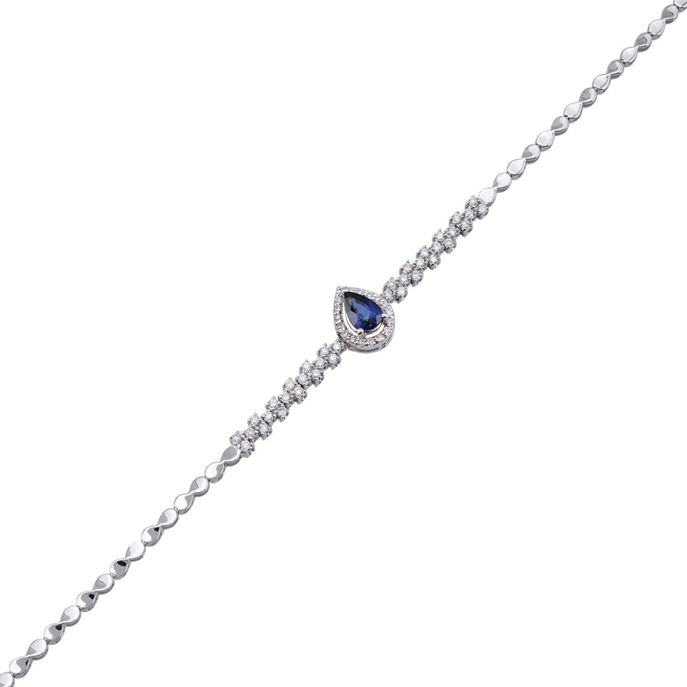 1.22 ct Sapphire Diamond Bracelet