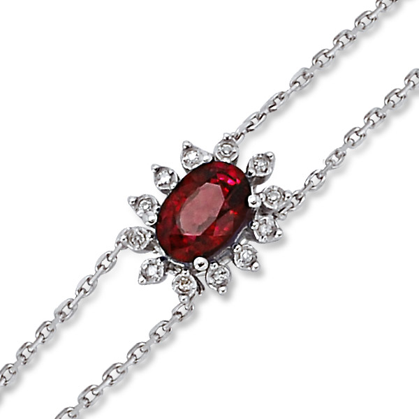 0.62 ct Ruby Diamond Bracelet