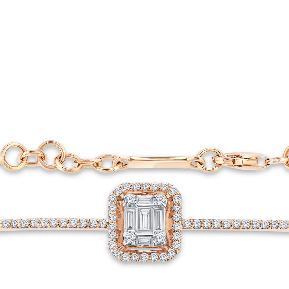 0.01 ct Letter 'M' Diamond Bracelet - 3001110211 / ZEN Diamond - US