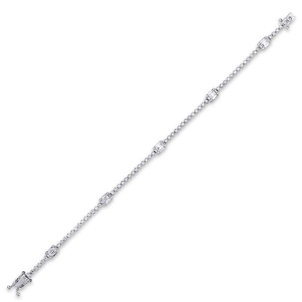 1.39 ct Baguette Diamond Bracelet