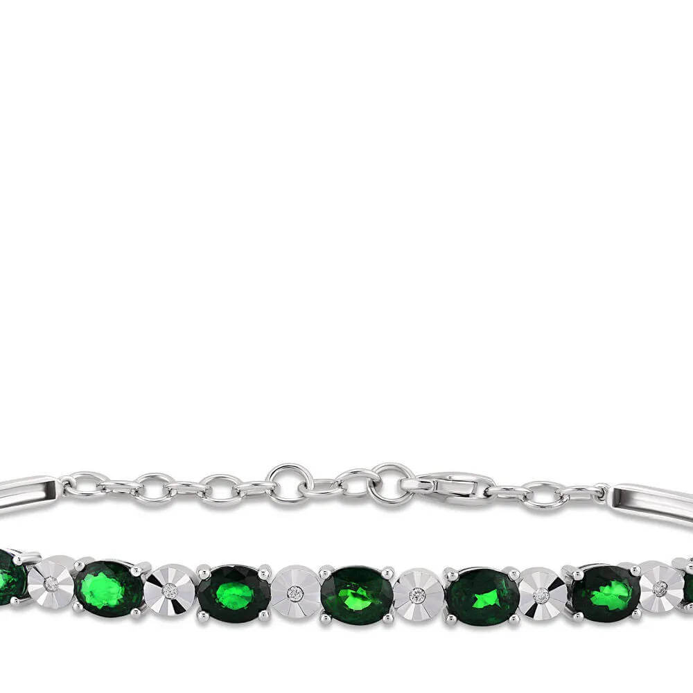 2.55 ct Emerald Diamond Bracelet