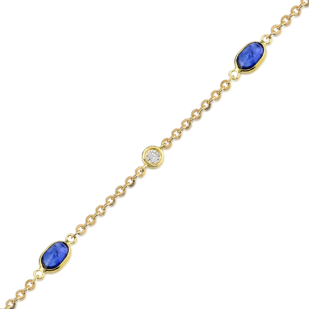 1.95 ct Sapphire Diamond Bracelet