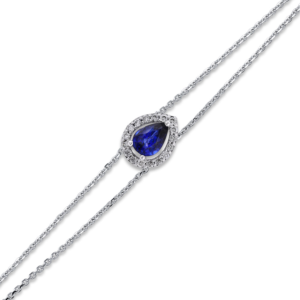 0.65 ct Sapphire Diamond Bracelet