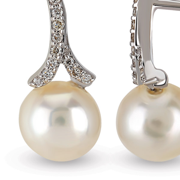 0.89 ct Pearl Diamond Stud Earring