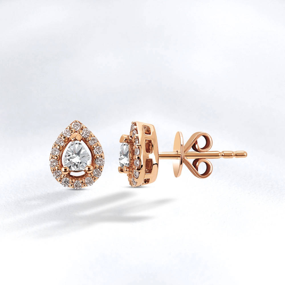 Rose-Cut Diamond Stud Earring