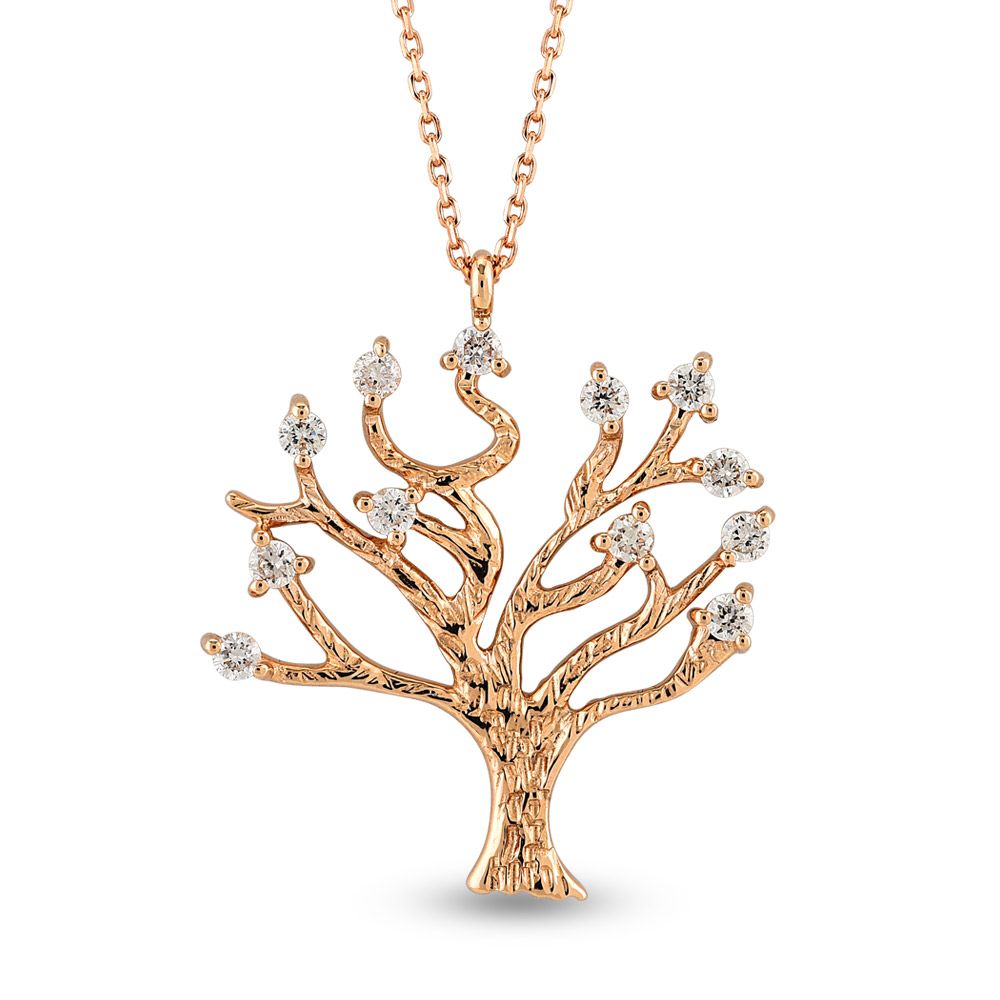 0.16 ct Tree of Life Diamond Necklace