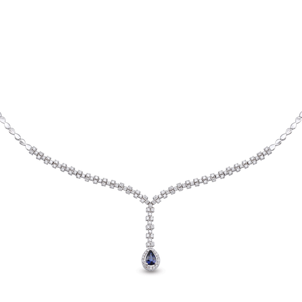 Sapphire Diamond Collier