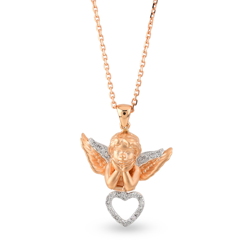 0.07 ct Angel Diamond Necklace