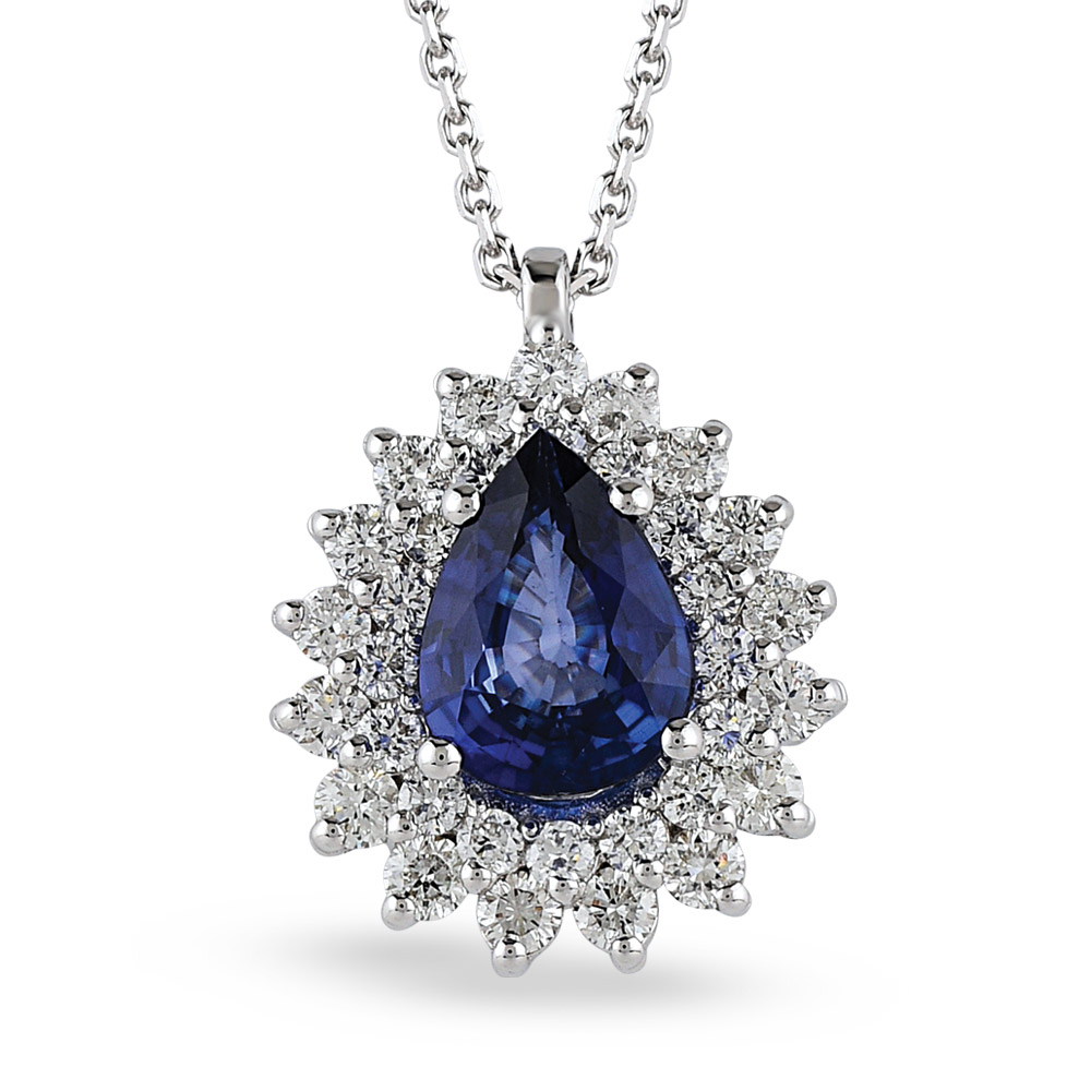 Sapphire Diamond Necklace