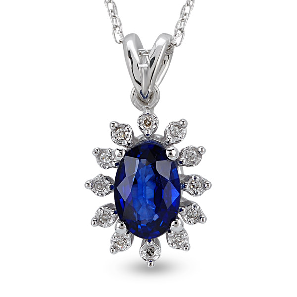 0.52 ct Sapphire Diamond Necklace