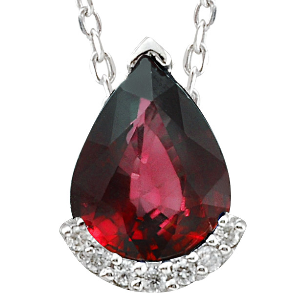 1.14 ct Ruby Diamond Necklace