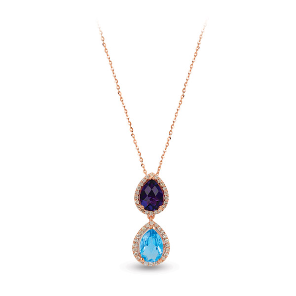 2.86 ct Gemstones Diamond Necklace