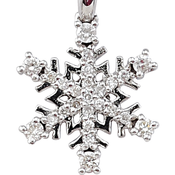 0.14 ct Snowflake Diamond Necklace