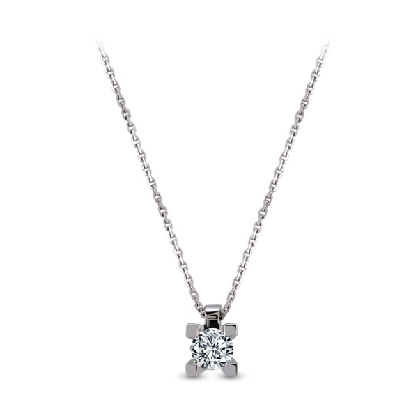 0.13 ct Solitaire Diamond Necklace