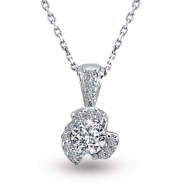 0.15 ct Solitaire Diamond Necklace