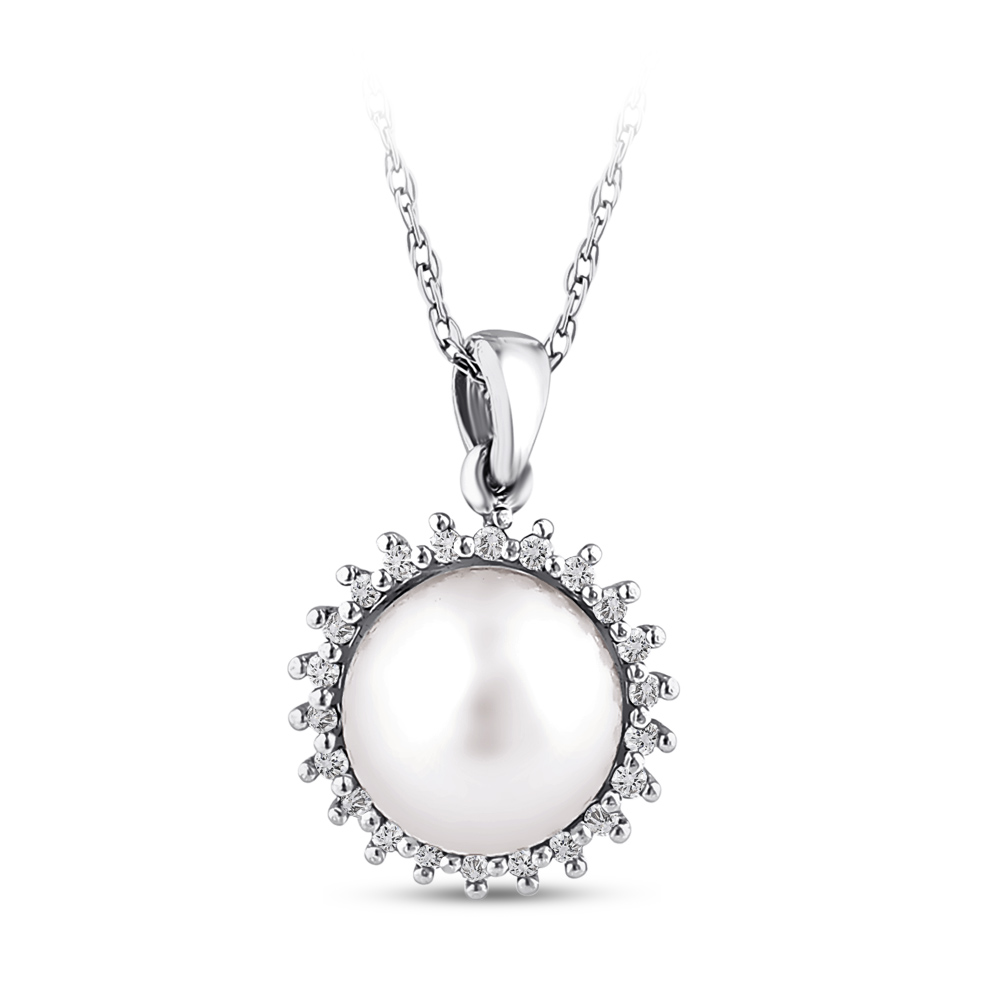 Pearl Diamond Necklace