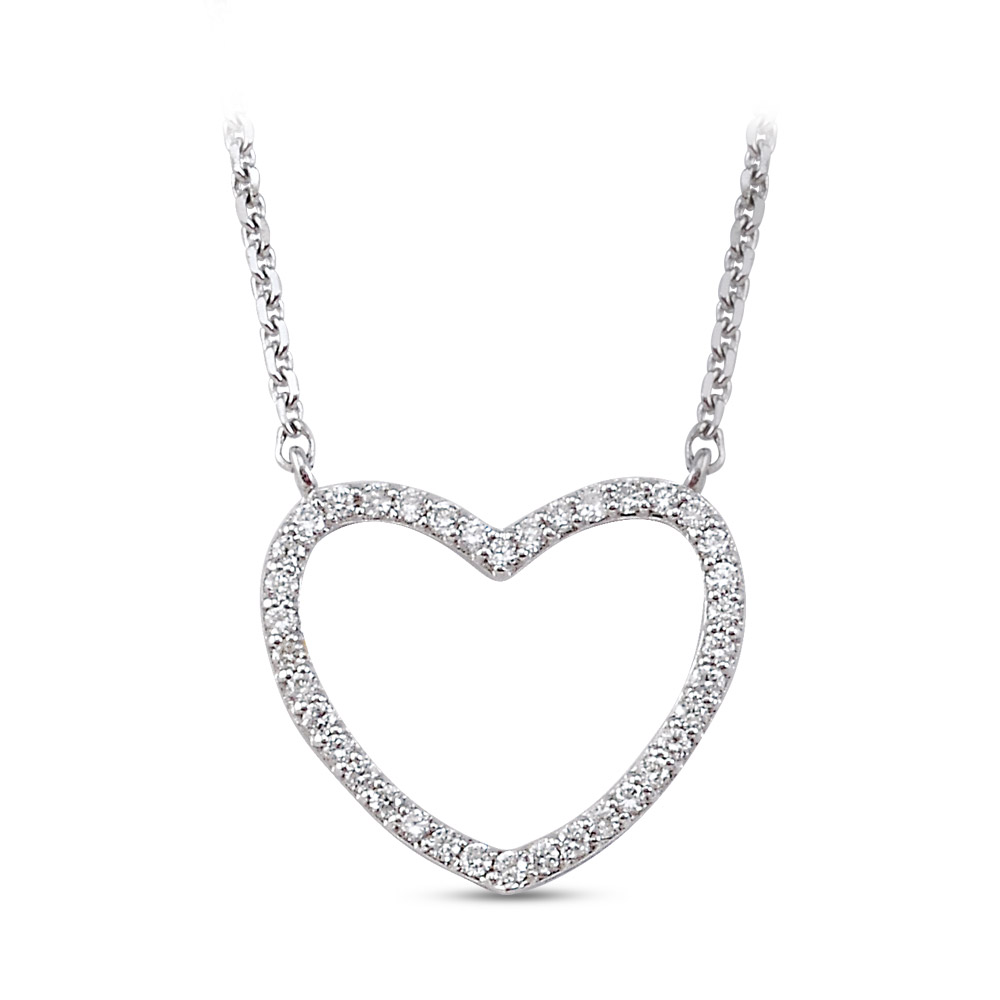 0.14 ct Heart Diamond Necklace