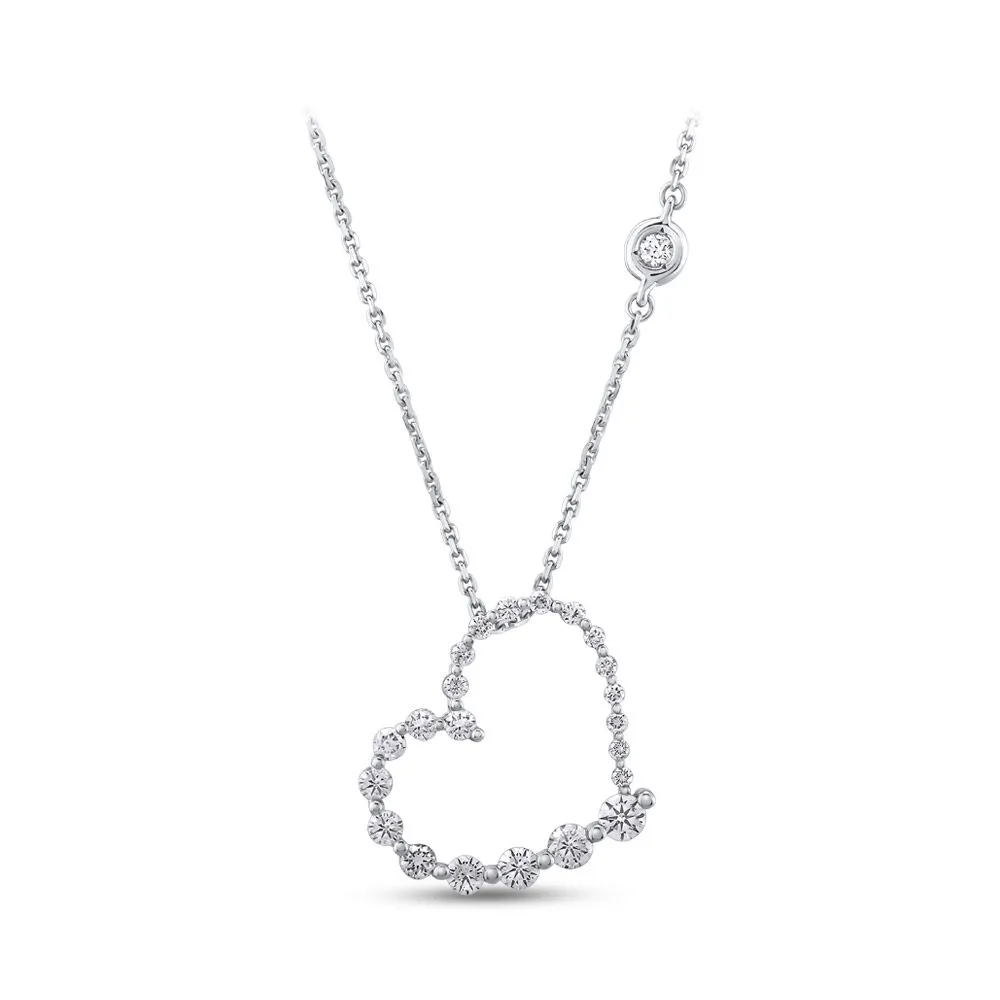 0.46 ct Heart Diamond Necklace
