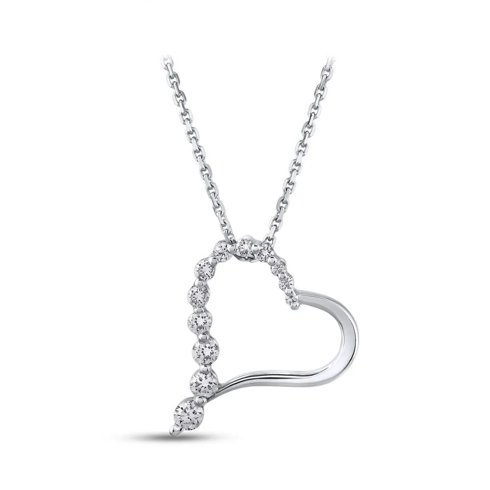 0.29 ct Heart Diamond Necklace