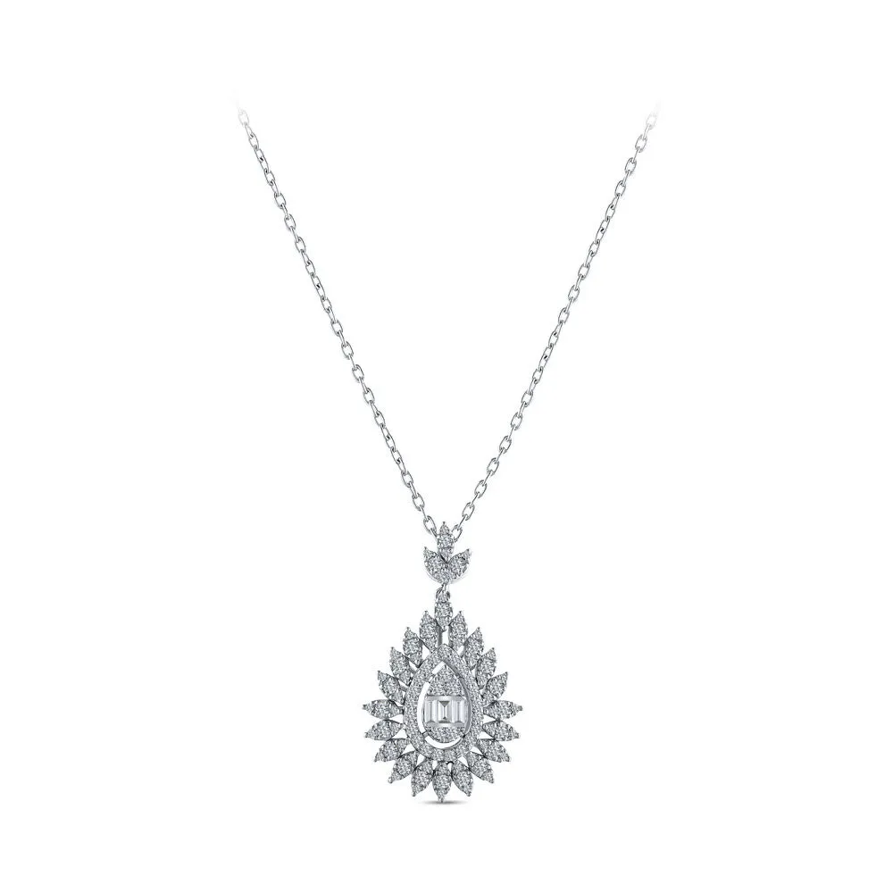 0.93 ct Designer Diamond Necklace