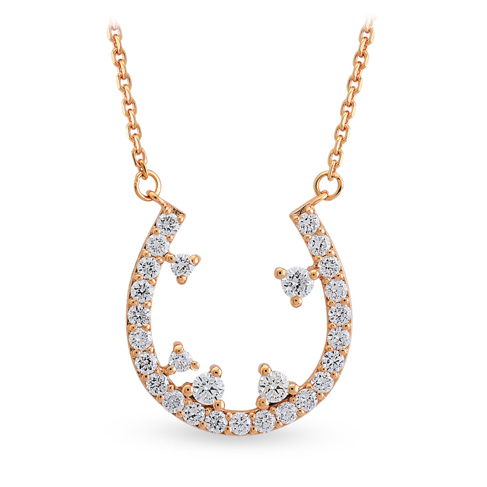 0.45 ct Horseshoe Diamond Necklace
