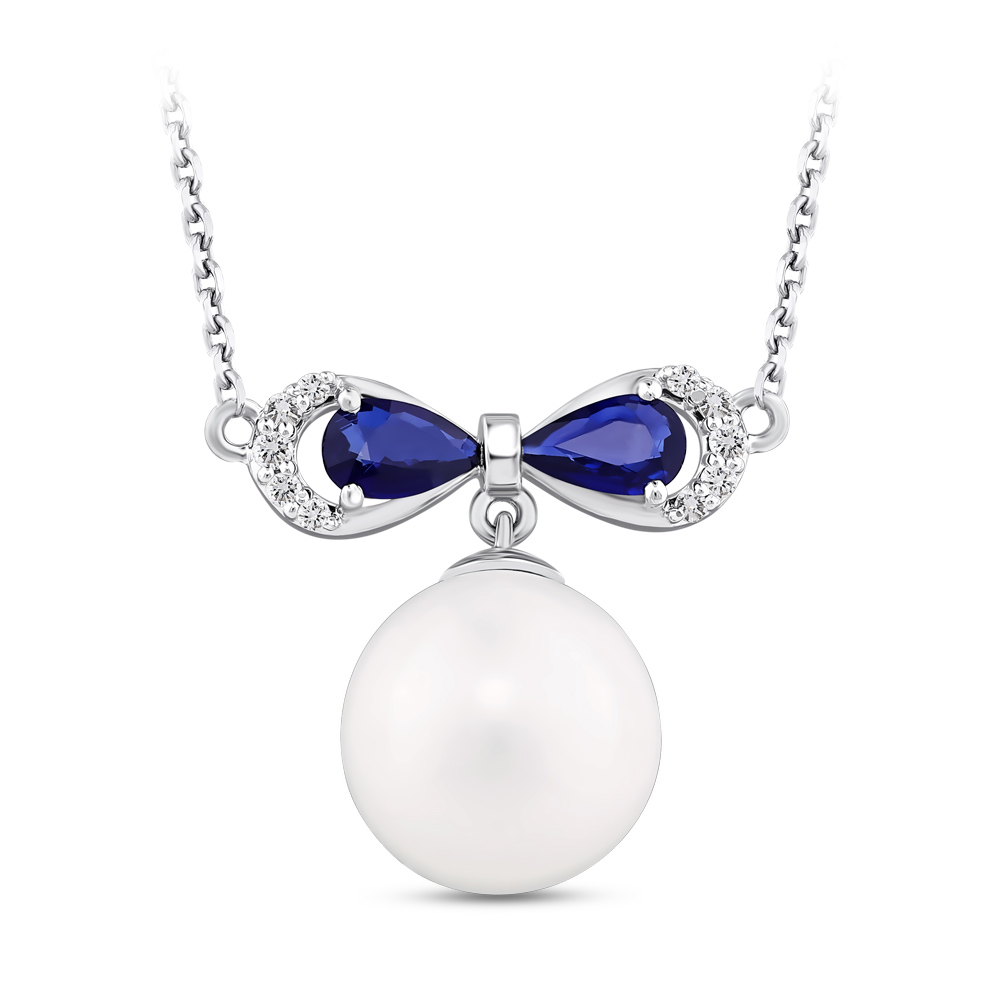 Sapphire Diamond Necklace