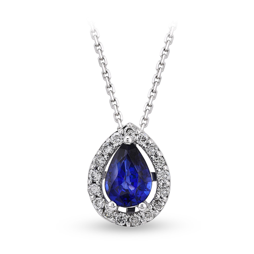 Sapphire Diamond Necklace