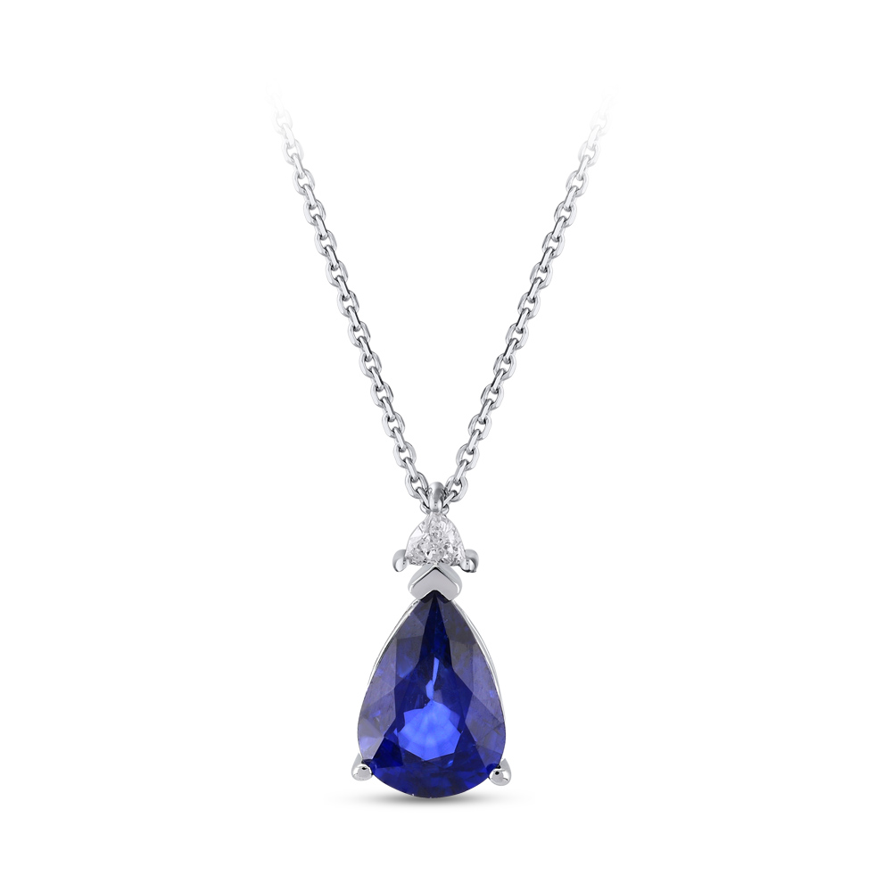 Sapphire Diamond Necklace