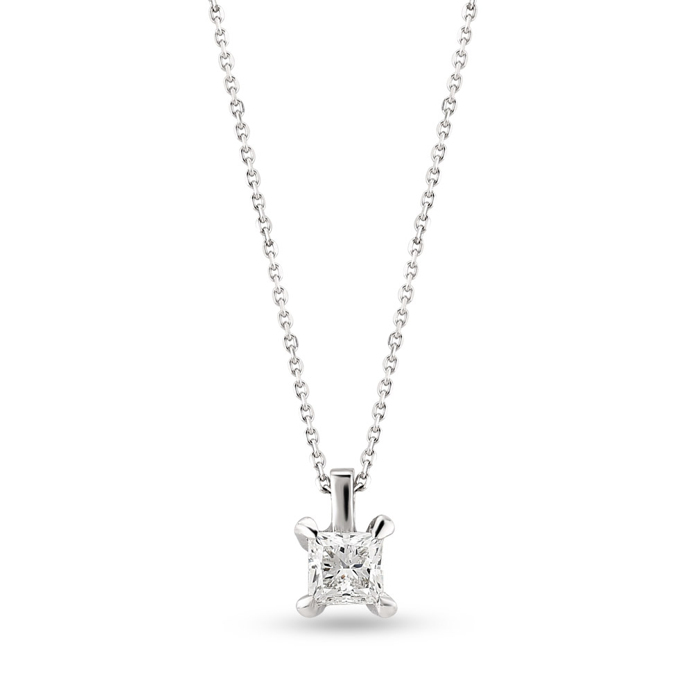 0.10 ct Solitaire Diamond Necklace