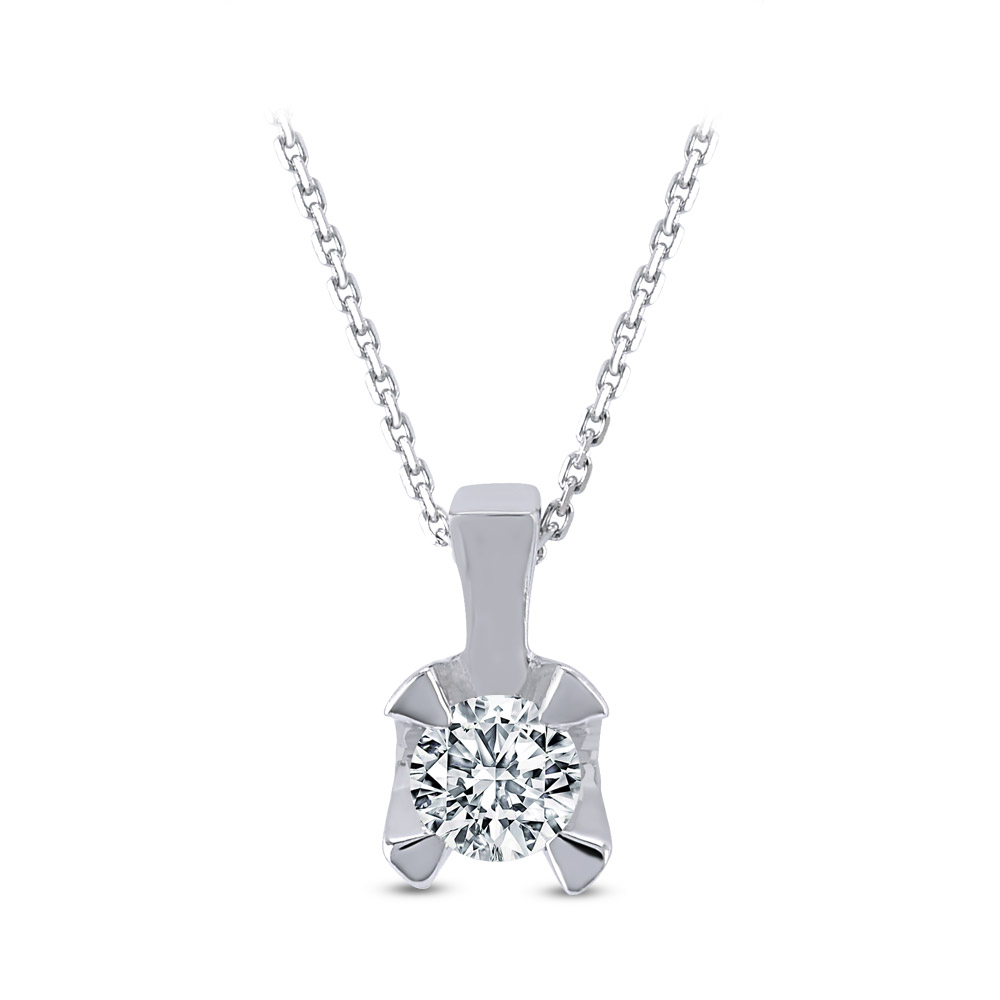 0.08 ct Solitaire Diamond Necklace