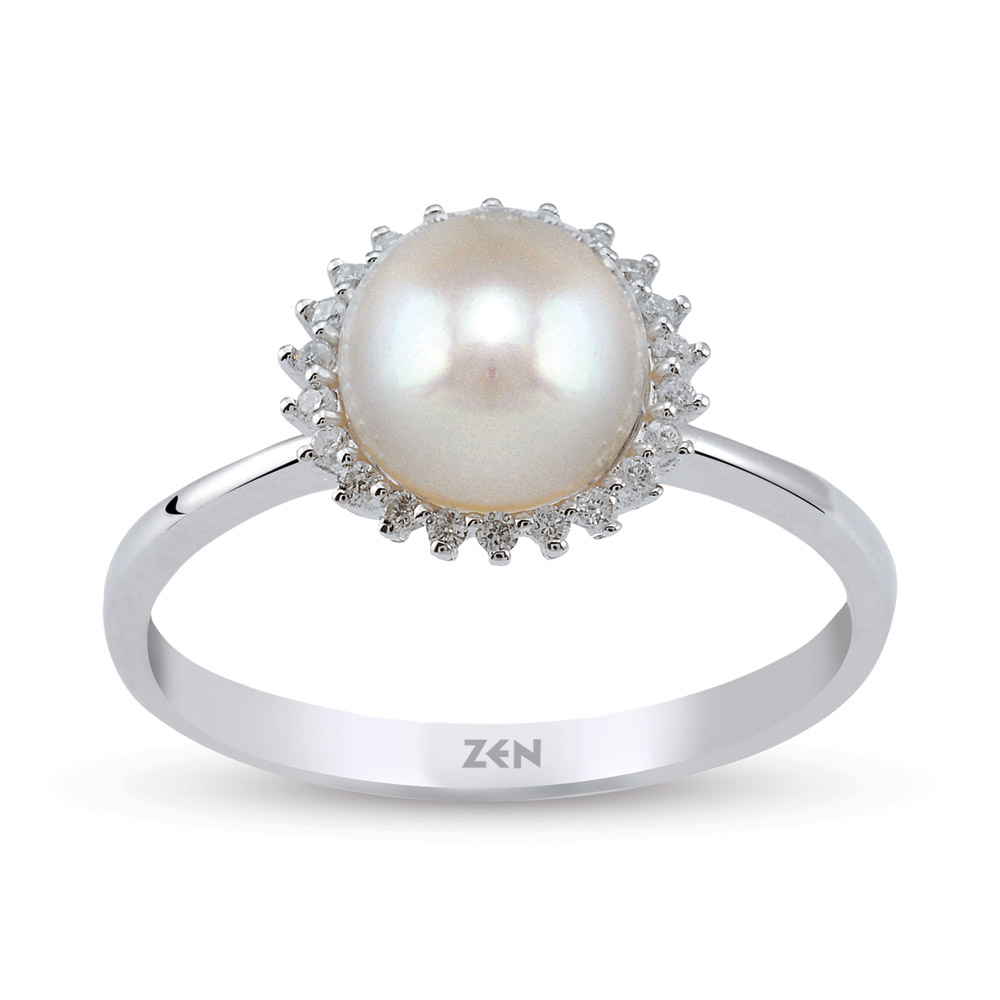 0.50 ct Pearl Ring